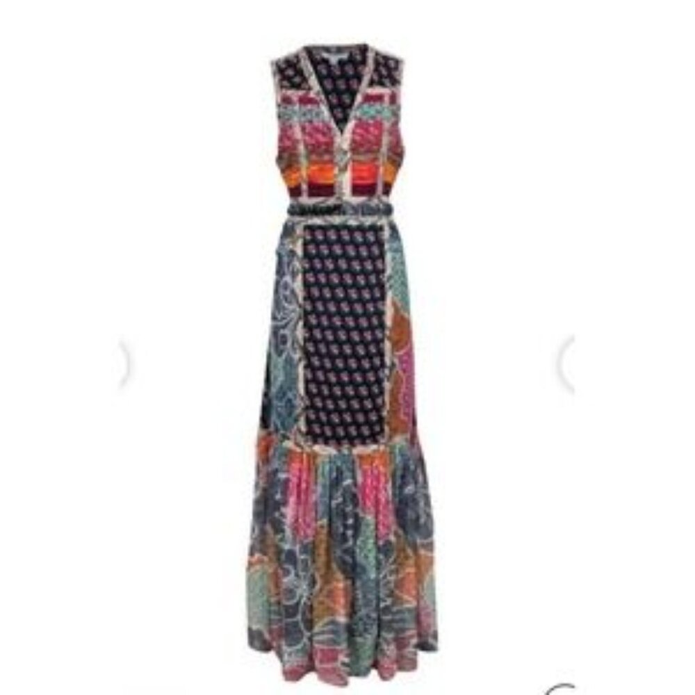Diane Von Furstenberg patchwork maxi dress 2